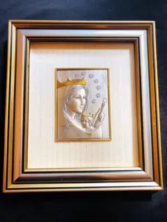 【SALE】純銀 イタリア製 マリア額絵