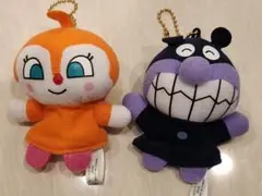 アンパンマンキャラクター ぬいぐるみキーホルダー2点セット
