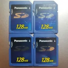 Panasonic SDカード 128MB 4枚セット◆