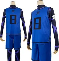 【新品・未使用】スポーツウェア　サッカー　コスプレ　Mサイズ　8番