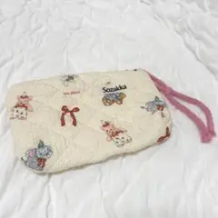 Sozakka 動物柄キルティングポーチ