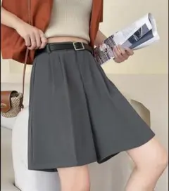 【新品タグ付】5分丈タックショートパンツ miniministore