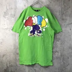 az603古着　Tシャツ　黄緑　キッズ　90s Y2K