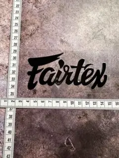 Fairtex ブラック ロゴ ステッカー 約12cm x 6cm