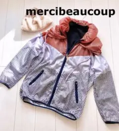 ✳︎ mercibeaucoup まあるい変形襟がかわいい!ナイロンジャケット