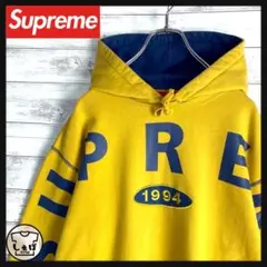 6227【即完売モデル】シュプリーム☆ビッグロゴ希少カラー肉厚パーカー 入手困難