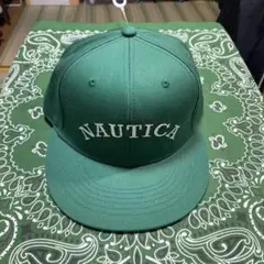 【新品★】ノーティカ　刺繍ロゴ　キャップ　グリーン