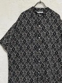 【極美品】ジャーナルスタンダード プリント 半袖シャツ M 黒 オーバーサイズ