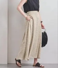 UNITED ARROWS UWSC ゼブラプリントフレアスカート