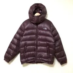 k4732 メンズL 赤紫 700FP ダウンジャケット