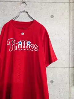 Majestic フィラデルフィア・フィリーズ Tシャツ レッド