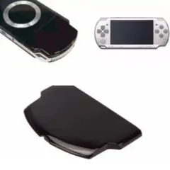 PSP 2000 3000 対応バッテリーケース 蓋 カバー 黒 ブラック