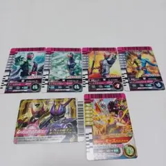 ガンバライド仮面ライダーW他 トレーディングカード6枚セット 丸大食品 マクド