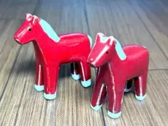 【未使用】北欧 ダーラヘスト オブジェ 置物 陶器 インテリア 2体セット