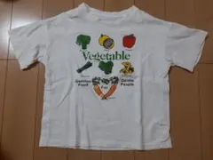 韓国　子供服　野菜　ベジタブル　プリント　半袖　Tシャツ　120㎝