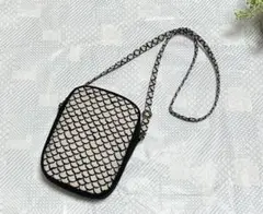 ハンドメイド ミナペルホネン mermaid ストラップ付きポシェット