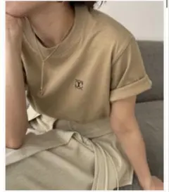CAPRICIEUX LEMAGE Tシャツ　ネイビー　ベージュ　2枚セット