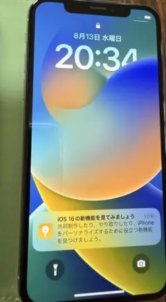iPhone X シルバー　64 GB SIMロック解除済み