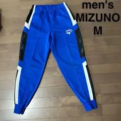 メンズ　ジャージ　長ズボン　ミズノ　青　白　M スポーツ
