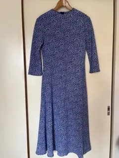 Mila Owen/ミラオーウェン ナローシルエットグログランワンピース 花柄