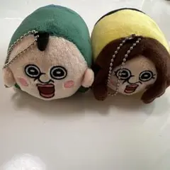 パンパンの日常 パンパンとオクジぬいぐるみキーホルダーセット