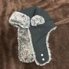 NEW ERA ニューエラフライトキャップ 黒 ファー付き スノボ
