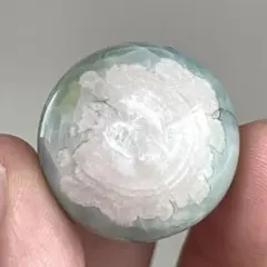 グリーン桜瑪瑙 ミニスフィア 天然石 置物9