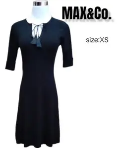 MAXu0026Co マックス アンド コー 大人女性 上品 ストレッチ ワンピース