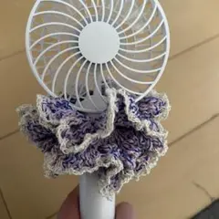ピンク×青×ラメ白　シュシュ　引き揃え