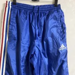 adidas トリコロール ナイロンパンツ　ピステパンツ　トラックパンツ　青白赤