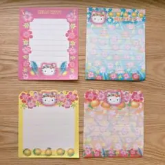 平成キティちゃん　ハイビスカス　メモ帳　セット　お裾分け