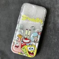 iPhone15 スマホケース 透明　スポンジボブ　#172 クリア