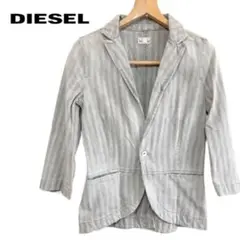 DIESEL デニムジャケット テーラードジャケット グレー 1B XS