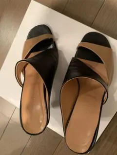 エルメス サンダル ブラック オレンジ 箱付き