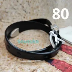 Our Legacy BELT 2CM / BLACK LEATHER