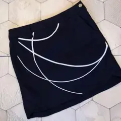 美品 DESCENTE GOLF 枯山水 モノトーンストレッチスカート