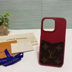 LOUIS VUITTON 未使用近 iPhone13Pro モノグラム 赤