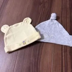 美品★ベビー防止　くまさん　くま耳　コムサイズム　2枚セット