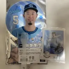 ライオンズフェスティバル　うちわキーホルダー トレカ 外崎修汰