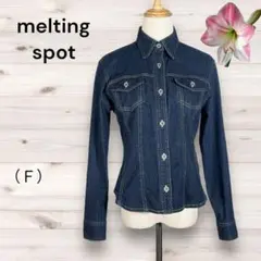『melting spot』メルティンポット（Ｆ）デニムジャケット ジーンズ 青
