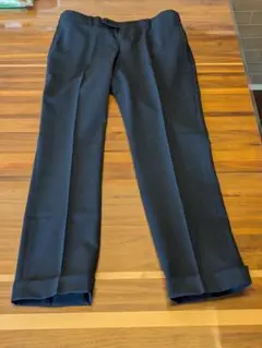 ダークネイビー チェック柄 スラックス 新品