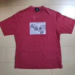 dunhill レッド Tシャツ サイズS 車プリント