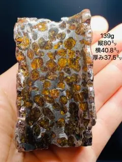 パラサイト隕石 セリコ139g 隕石 石鉄隕石 メテオライトジャパン 隕石原石