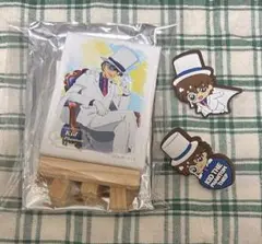 名探偵コナン　怪盗キッド　トレーディングミニアートパネル　キャラぴたラバーピンズ