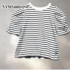 ナノユニバース　LB.04 ／ ボーダーパワショルカットソー　Ｔシャツ　5634