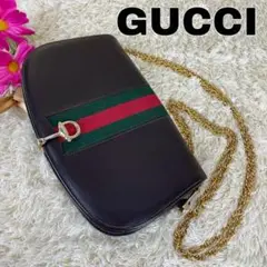 【極美品】激レア GUCCI グッチ シェリーライン ホースビット ゴールド