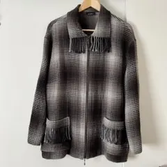 Vintage Finland wool fringe jacket