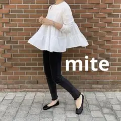 【訳あり】mite ミテ トップス 長袖 ティアード ブラウス レディース 秋