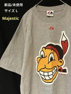【新品/未使用】Majestic製 Indians 1948 LOGO Tシャツ