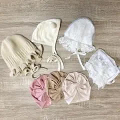 ベビー　新生児　帽子　7セット　お宮参り